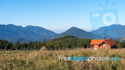 Bistrita, Transylvania/romania - September 18 : A Farm Near Bist… Stock Photo