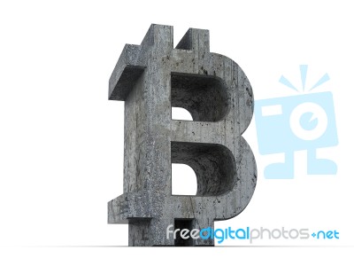 Bitcoin Symbol Concept Stock Image