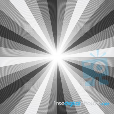 Black And White Light Ray Abstract Background Stock Image