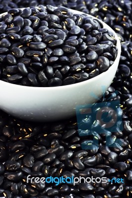 Black Beans  Stock Photo