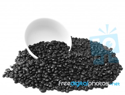 Black Beans Stock Photo