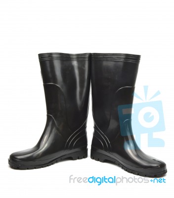 Black Boots Stock Photo