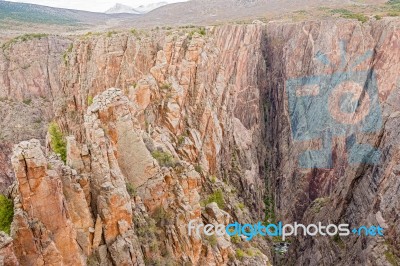 Black Canyon Of The Gunnison National Park Stock Photo