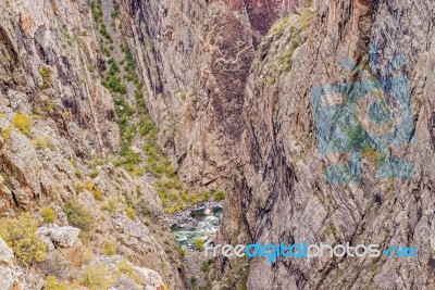 Black Canyon Of The Gunnison National Park Stock Photo