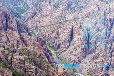 Black Canyon Of The Gunnison National Park Stock Photo