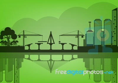 Black Cities Silhouette Urban Concept Epoch Stock Image