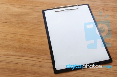 Black Clipboard Stock Photo