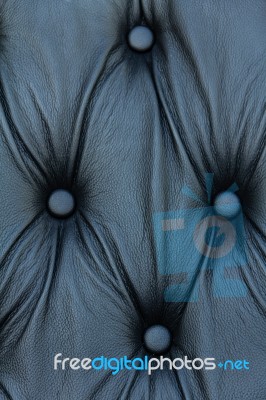 Black Genuine Leather Sofa Pattern Stock Photo