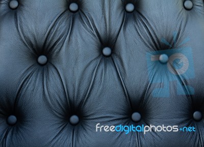 Black Genuine Leather Sofa Pattern Stock Photo