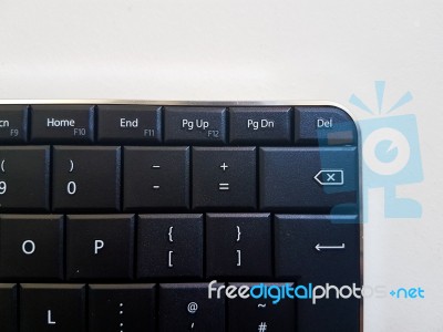 Black Keyboard Stock Photo