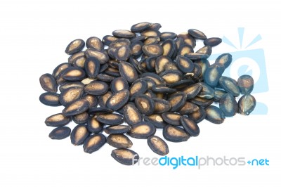 Black Melon Seeds Stock Photo