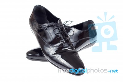 Black Men Shoes Stock Photo