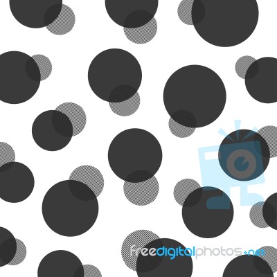 Black Polka Dot Pattern Stock Image