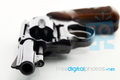 Black Revolver Stock Photo