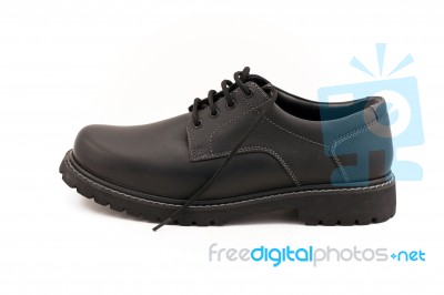 Black Shoe Stock Photo