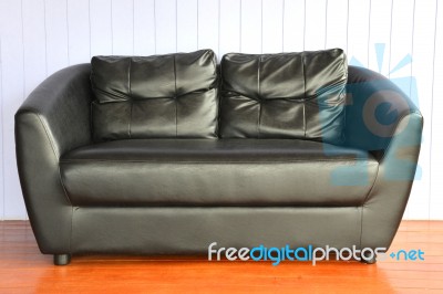 Black Sofa Stock Photo