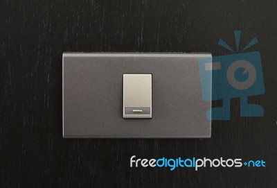 Black Toggle Switch Stock Photo