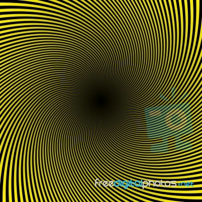 Black Yellow Twist Abstract Background Stock Image