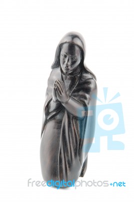 Blackwood Statue Of Virgin Mary Stock Photo