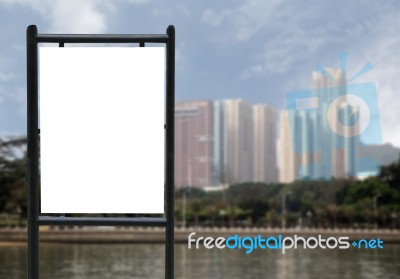 Blank Billboard Stock Photo