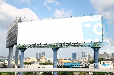 Blank Billboard  Stock Photo