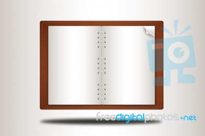 Blank Book Stock Image