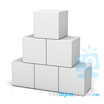 Blank Boxes Stock Image