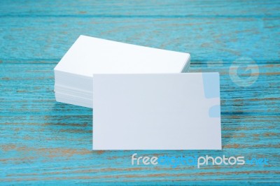 Blank Business Card Stock Photo