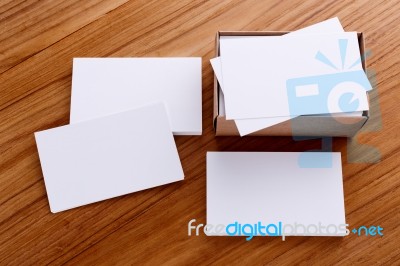 Blank Business Card Stock Photo