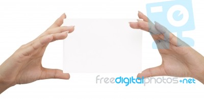 Blank Card Stock Photo