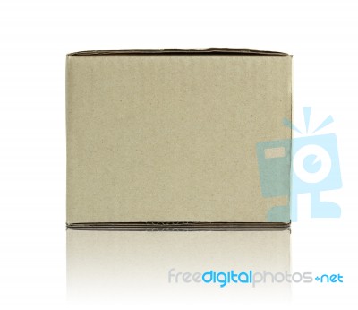 Blank Cardboard Box Stock Photo