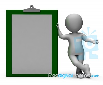 Blank Clipboard With Copyspace For Message Stock Image