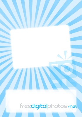 Blank Icon On Blue Background Stock Image