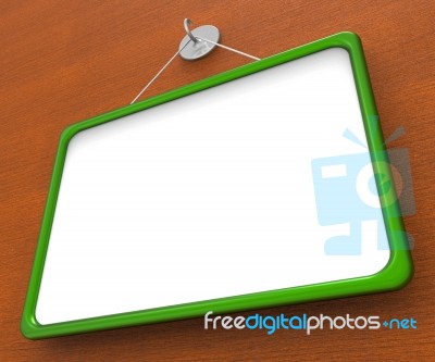 Blank Noticeboard Copy Space Shows Display Space Stock Image