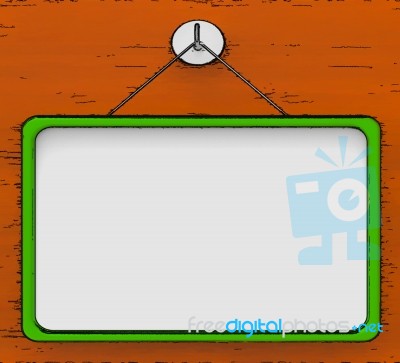 Blank Noticeboard Copy Space Shows Display Space Stock Image