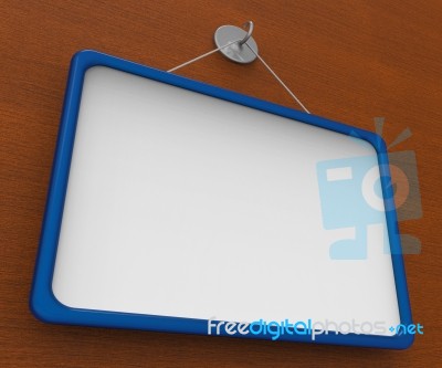 Blank Noticeboard Copyspace Shows Display Space Stock Image