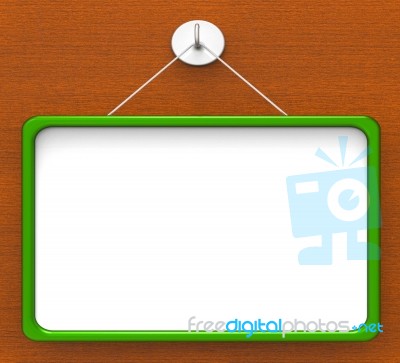 Blank Noticeboard Copyspace Shows Display Space Stock Image