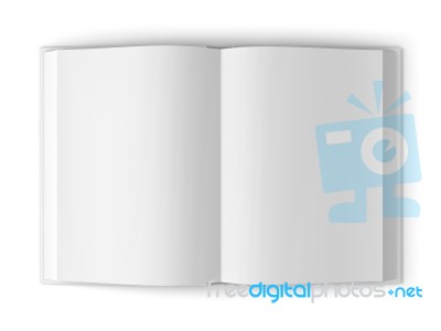 Blank Opened Book Stock Image