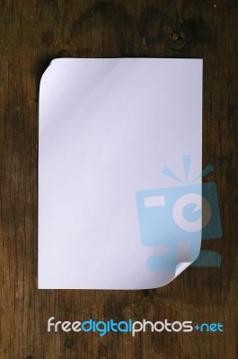 Blank Paper Stock Photo