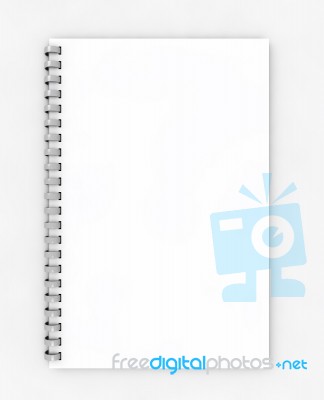 Blank Spiral Notebook Stock Image