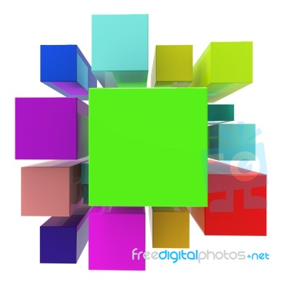 Blocks Background Means Empty Space And Abstract Stock Image