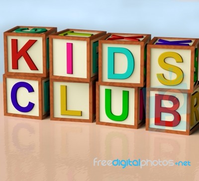 Blocks With Kids Club Stock Image