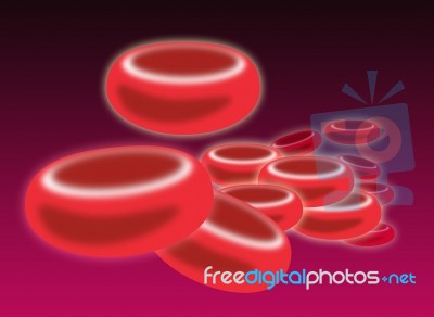 Blood Molecule Maroon Retro Stock Image