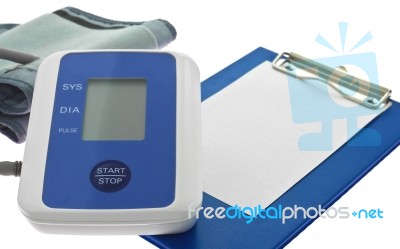 Blood Pressure Checking Stock Photo