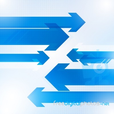 Blue Abstract Arrows Background Stock Image