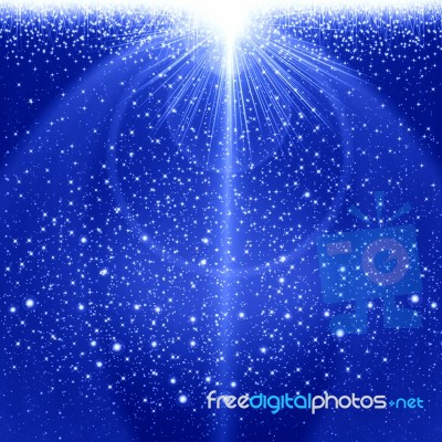 Blue Abstract Background Stock Image