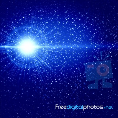 Blue Abstract Background Stock Image