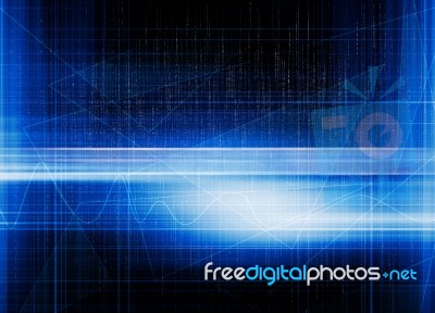 Blue Abstract Background Stock Image