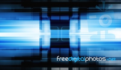 Blue Abstract Background Stock Image