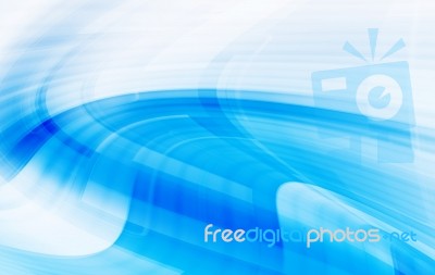 Blue Abstract Background Stock Image